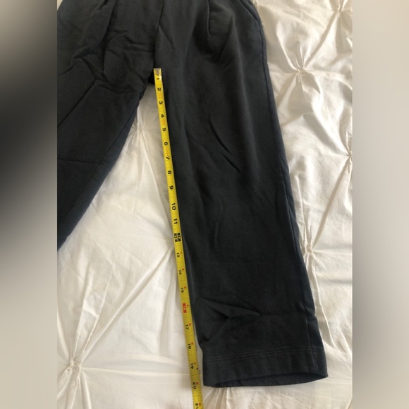 Zara Cropped Cotton Casual Pants w/ Drawstring Waist Gray Size XS - Picture 7 of 7